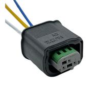 enchufe sensor coche 4B0 972 883 A 2-967642-1 Conector hembra impermeable para cableado eléctrico de estacionamiento PDC de 3 pines