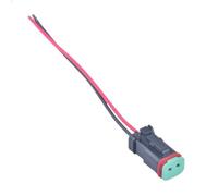 enchufe sensor coche Conector Luz Brazo Faro De Excavadora Automático Negro 2P Arnés Cable Coleta DT06-2S DT04-2P(Female)