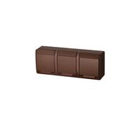Enchufe triple HERMES 3x2P+Z IP44 marrón 0323-06