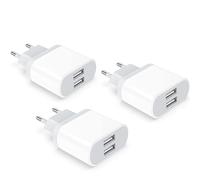 Enchufe USB, 2.1A/5V 3-Pack Cargador for iPhone 14 13 12 11 Pro MAX XS XR X 8 7 6 6S Plus SE 5 5S, Samsung Galaxy, Adaptador Corriente, Carga Cabezal Alimentador Movil Carregador Nisiyama