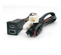 Enchufe USB Auxiliar Compatible Con Toyota Para RAV4 Teléfono Coche Para Cargador Tipo C PD QC3.0 Adaptador De Enchufe Carga Doble Interfaz USB AUX Coche