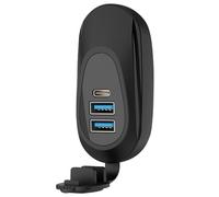 Enchufe USB de 12 V, puerto de carga USB | Puertos para camping | Car 36W Enchufes, Cargador de teléfono para autocaravana, doble toma QC3.0 para coche, barco, autobús
