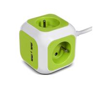 Enchufe USB GreenBlue 4x Toma 2x USB GB118
