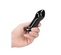 Enchufe vibrador con ventosa dilatador anal de vidrio consolador butt...