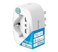 Enchufe WiFi italiano Meross, enchufe inteligente con monitorización de energía, enchufe inteligente compatible con Apple HomeKit, Alexa y Google Home.