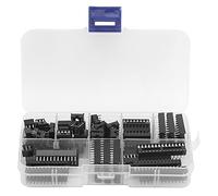 Enchufes, Adaptador de Enchufe IC 66 Piezas en Línea para Electrónica 6 8 14 16 18 20 24 28 Pines, Duradero, Fácil de Usar, Cableado y Conexión