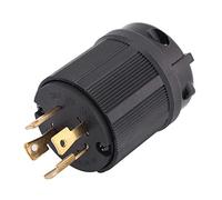 Enchufes de conexión, adaptador de componentes electrónicos, NEMA L14-30P 30A 125V-250V Conector de enchufe eléctrico de 4 cables con bloqueo por torsión