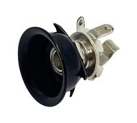 Enchufes redondos de un solo canal, para guitarras, instrumentos, textura metálica, adecuados para guitarras y bajos, enchufe redondo para guitarra