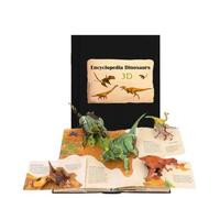 Enciclopedia 3D de Dinosaurios Prehistóricos, Divertido Libro Interactivo desplegable de Dinosaurios, La enciclopedia ilustrada Completa de Dinosaurios