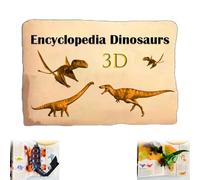 Enciclopedia 3D de Dinosaurios Prehistóricos, Divertido Libro Interactivo Pop-Up de Dinosaurios, Criaturas Prehistóricas: Conocimientos Interesantes, Regalo para Amantes de los Dinosaurios