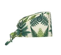 Enciclopedia De Los Helechos Unisex Sombrero Transpirable Bandana Reutilizable Gorro De Chef para Panaderos Supermercados Panaderías