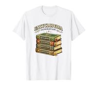 Enciclopedia Generación Vintage Amante de los Libros Camiseta