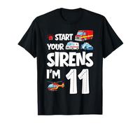 Enciende Tus Sirenas Soy un niño de 11 años Que Cumple 11 años Camiseta