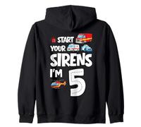 Enciende Tus Sirenas Soy un niño de 5 años Que Cumple 5 años Sudadera con Capucha