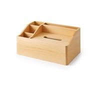 Encimera Caja de pañuelos con plataforma y cajón almacenamiento multifuncional for el escritorio del hogar Decorativa