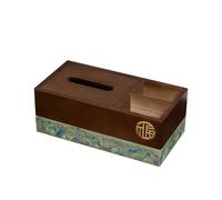 Encimera Caja de pañuelos de madera retro con tapa for el hogar, escritorio, sala de estar, dormitorio, hotel Decorativa