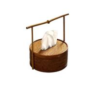 Encimera Cubierta de caja pañuelos tejida a mano, dispensadora estilo chino, almacenamiento servilletas Decorativa