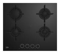 Encimera de gas Beko HILG 64222 S 4 zonas Vidrio Negro 58 cm