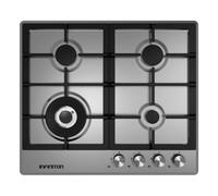 Encimera de gas infiniton gasdl4 6050w 4 fuegos inox 60 cm
