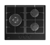 Encimera de gas Teka GBC 63110 Negro Integrada 60 cm Vidrio Cerámico 3 Quemadores
