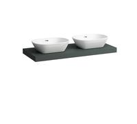 Encimera de lavabo LAUFEN LANI, recortable izquierda y derecha, 1185x495x65mm, H4046741122661, Color: Gris de tráfico
