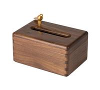 Encimera Dispensador de servilletas faciales de escritorio con cubierta creativa de madera de nogal for caja de pañuelos, sala de estar y hogar* Decorativa