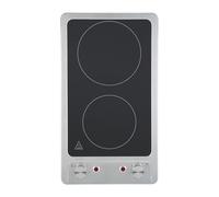 Encimera Domino Autark Empotrable Horno de Vidrio Cerámico Doble Placa Cocción