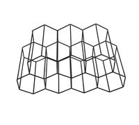 Encimera para Botelleros de 3 Niveles, Botellero apilable de 3 Niveles - Botelleros de metal | Gabinete de estante para vinos de metal, estante para vinos de niveles, soportes independientes para