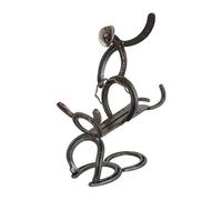 Encimera para Botelleros - Soporte de Arte de Hierro Rústico - Botellero para Gabinete Interior | Para gabinete, encimera, estante, mesa, hogar, cocina, comedor, apartamento, Bar, restaurante