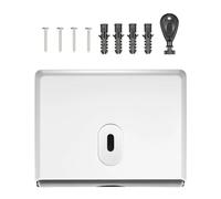 Encimera Portarrollos de papel higiénico, toallitas montadas en la pared, portarrollos for baño, dispensador Decorativa(Blanco)