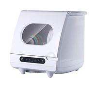 Encimera portátil para lavavajillas, no necesita fontanería, 6 lugares, bañera de acero inoxidable, función de arranque retardado, lavavajillas compacto para apartamentos, cocina, sala de descanso de