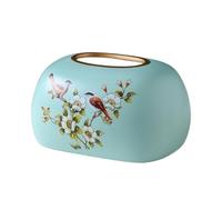Encimera Servilletero de cerámica con diseño pájaros for sala estar Decorativa