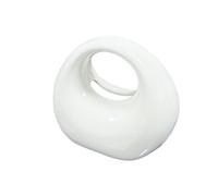 Encimera Servilletero de cerámica con forma bolsa, ideal for hoteles, dormitorios y cocinas Decorativa(Blanco)