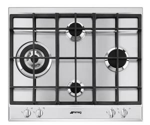 Encimera Smeg SLR64SGH 4 Zonas Gas Butano 60 cm