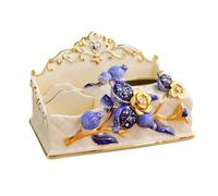 Encimera Soporte for caja de pañuelos cerámica, cubierta multifunción for el hogar, baño, sala estar, dormitorio, comedor, oficina Decorativa