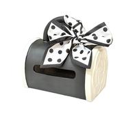 Encimera Tissue Box Ceramic Round Side Opening for Home Living Room Holder Decorativa