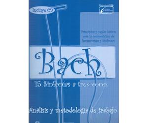 ENCLAVE - Bach: 15 Sinfonias a 3 Voces (Estudio Original, Analisis y Metodologia) para Piano (Inc.CD)