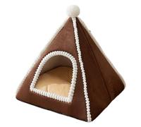 Enclosed Cat Bed - Cozy Dog Cave Bed Tent House | Warm Safety Nest for Kittens & Puppies | Soft Pet for Medium Breeds | Indoor Sleeping Pod for Autumn, Winter, Travel, Bedroom & Home Comfort