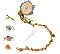 Enclosure Climbing Vine Sets: These jumping spider accessories are designed with natural-looking realistic climbing vines and sturdy vertical vine structure, adapt to nearly all jumping spider cage se
