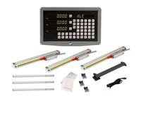 Encoder lineal, SDS6-3V Caja de metal 3 Axis Torno Fresado Lectura digital y 5um Ka-300 Escala lineal + Ka-500 Ruler del codificador óptico delgado(Package 1)