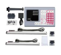 Encoder lineal, Yh800-2s Set de lectura digital 5U Torno de vidrio linear/codificador/sensor/reglas 2pcs Dimensiones 10 0mm A 100 0mm Barco rápido(New YH800-2S Dro Set)