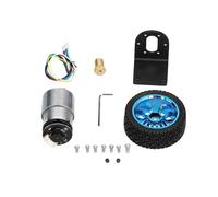 Encoder Motor Set CW CCW Shaft DC Gear Motors with Bracket Wheel for Balance Car DC12V76RPM