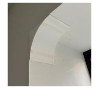 Encofrado para arco de puerta semicircular, kit de arco de espuma DIY, paquete de 2 acabados para puerta pintables de varios tamaños (59,5 x 59,5 x 59,5 cm)