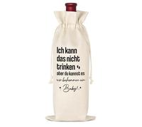 Encoink Bolsa de vino con texto en inglés "Du wirst Papa Weintasche 750 ml"