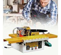 Encoladora AutomáTica De Cantos Para Madera Con Encolado A Doble Cara, Control Inteligente De Temperatura, DepóSito De 1000 Ml Y Velocidad Ajustable, Encoladora Para Cantos Curvos Y Rectos(B)