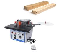 Encoladora de cantos automática, encoladora de cantos de sobremesa para carpintería con pantalla de temperatura, altura de 7-60 mm, encoladora de cantos de doble cara para cantos rectos