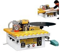 Encoladora De Cantos Para CarpinteríA Con DepóSito De Cola De 1000 Ml, Control Digital De Temperatura, Doble Cara Y Velocidad Ajustable Encoladora Para Cantos Curvos Y Rectos(A)
