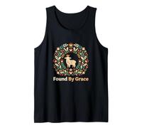 Encontrado por la Gracia Christian Lamb of God Faith Believer Camiseta sin Mangas