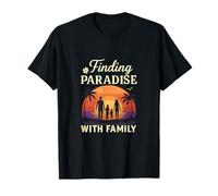 Encontrar el paraíso con Vacaciones Familiares en la Playa grá Camiseta
