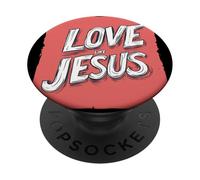 Encontrar fuerza para amar como Jesús traje PopSockets PopGrip Adhesivo